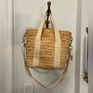 J. Crew Straw Bucket Bag